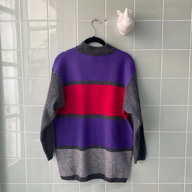 JERSEY GREY MULTICOLOR ANGORA
