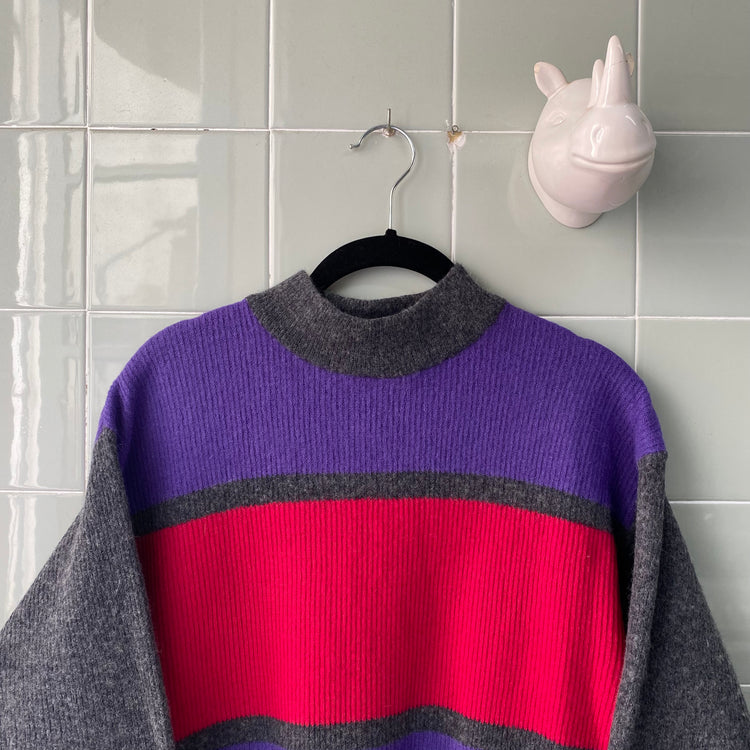 JERSEY GREY MULTICOLOR ANGORA