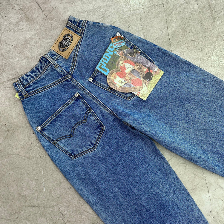 GRINS JEANS EMBROIDERY ROSES