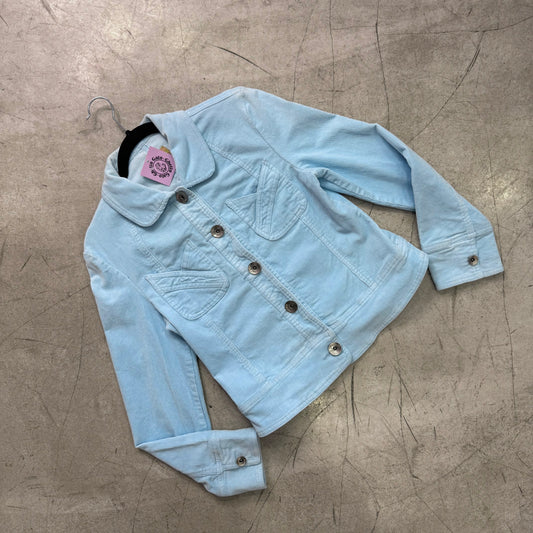 CAZADORA PANA Y2K BABY BLUE
