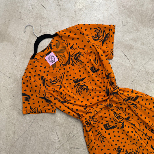 70s ORANGE DRESS