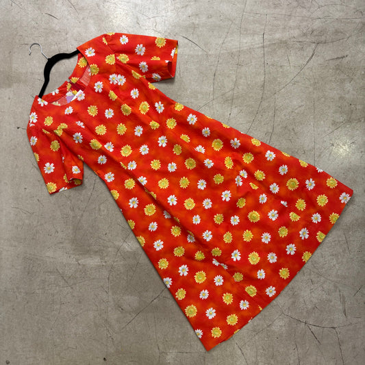 RED DAISIES DRESS