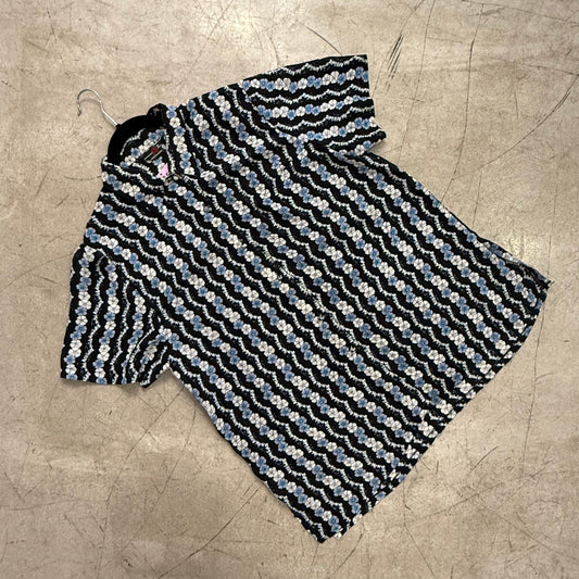 CAMISA MARGARITAS BLACK GASA