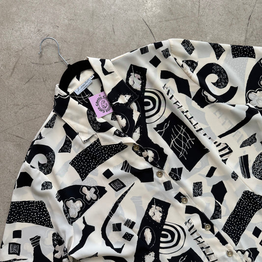 BLACK PRINT DANIELLE PHILIPE SHIRT