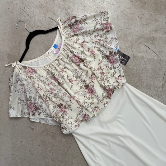 VESTIDO LARGO WHITE 70s SEARS