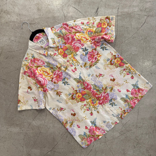 CAMISA FLORAL BEIGE PINK GO-IN