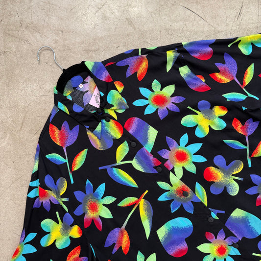 CAMISA BLACK PRINT MULTICOLOR FLORAL
