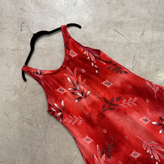VESTIDO RED FLORAL VOLANTE