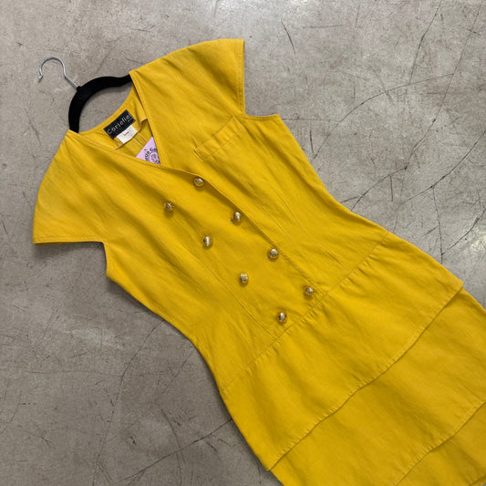 VESTIDO YELLOW LINO CORTEFIEL