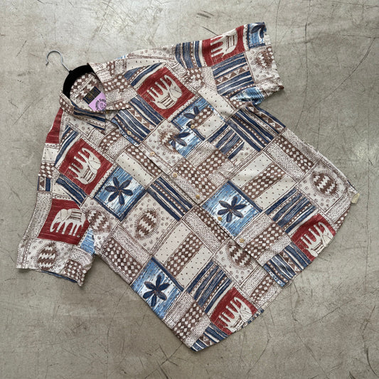 CAMISA BEIGE PRINT FARKS