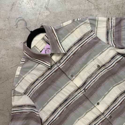 CAMISA BEIGE RAYAS BUCCINO
