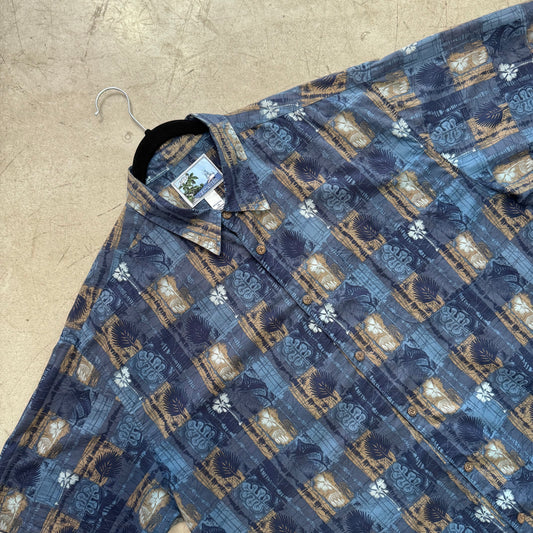 CAMISA HAWAIANA BLUE AFCO