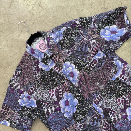 CAMISA PURPLE ROSES PRINT