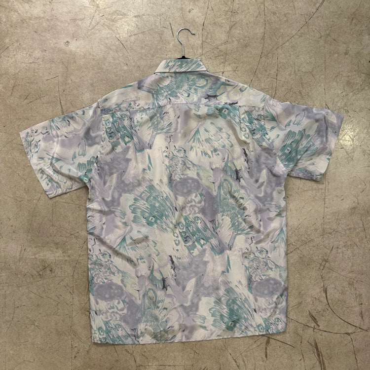 ALGI-HEMD MIT BLAUEM DRUCK