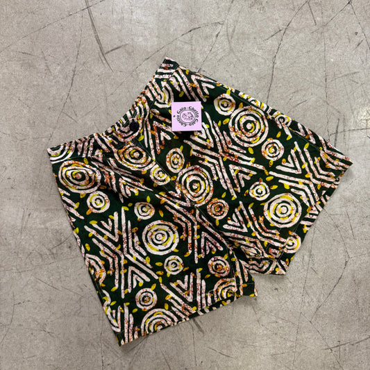 SHORT FLUIDO GREEN PRINT