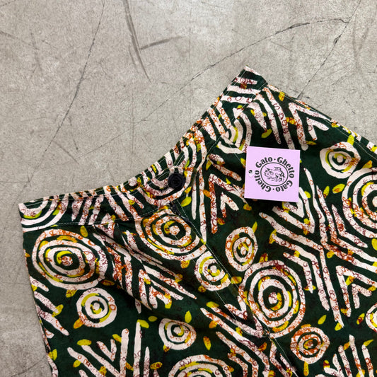 SHORT FLUIDO GREEN PRINT