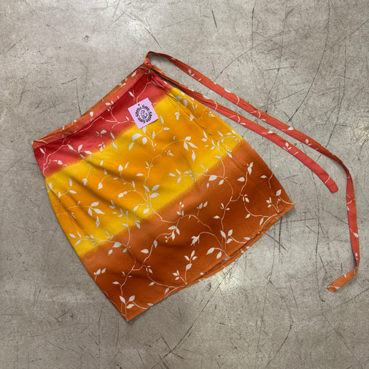 FALDA PAREO ORANGE FLORAL
