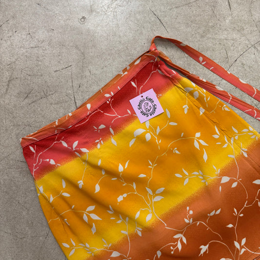 FALDA PAREO ORANGE FLORAL