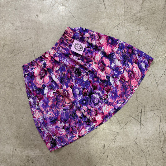 MINI FALDA PURPLE PRINT FLORAL