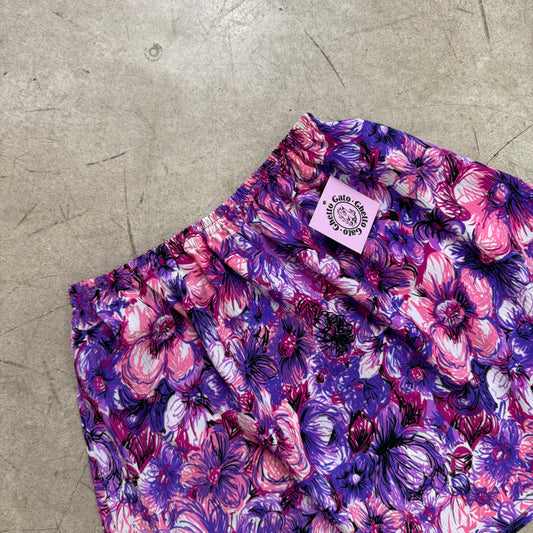 MINI FALDA PURPLE PRINT FLORAL