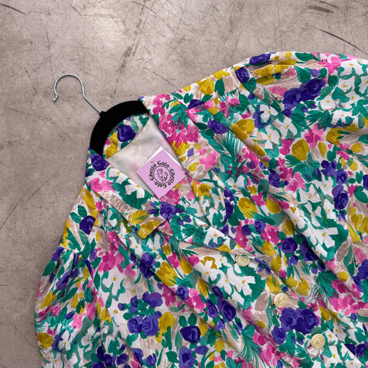 CAMISA MULTICOLOR FLORAL HANDMADE