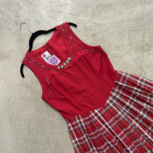 AUSTRIA RED ROSE DIRNDL DRESS