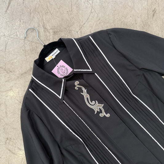 CAMISA BLACK BORDADO ECI