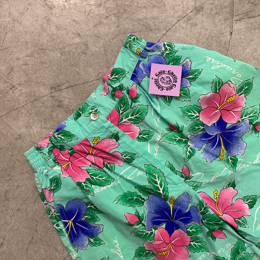 GREEN PARADISE FLORAL SHORT