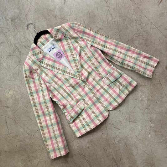 SILK PEPLUM BLAZER JACKET