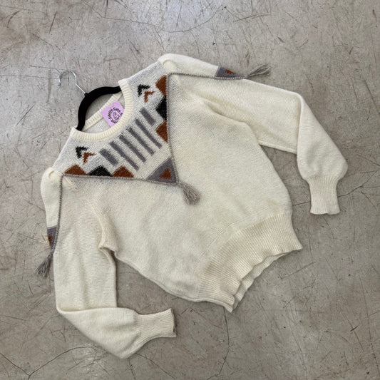 JERSEY WHITE LUREX GREY