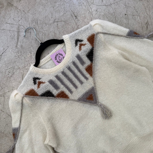 JERSEY WHITE LUREX GREY