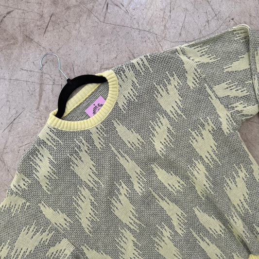 GREEN PINK LUREX JERSEY