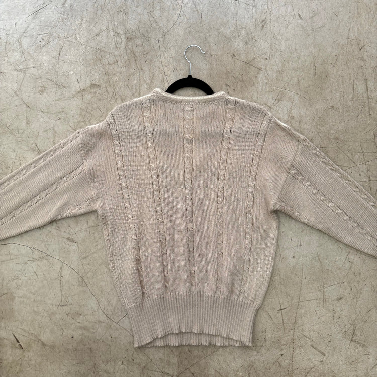 JERSEY BEIGE ROMBOS ANGORA