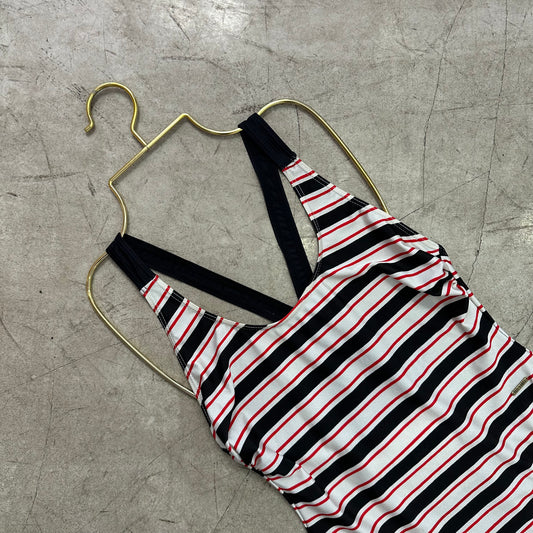 BLACK RED STRIPED SWIMSUIT SCHIESSER