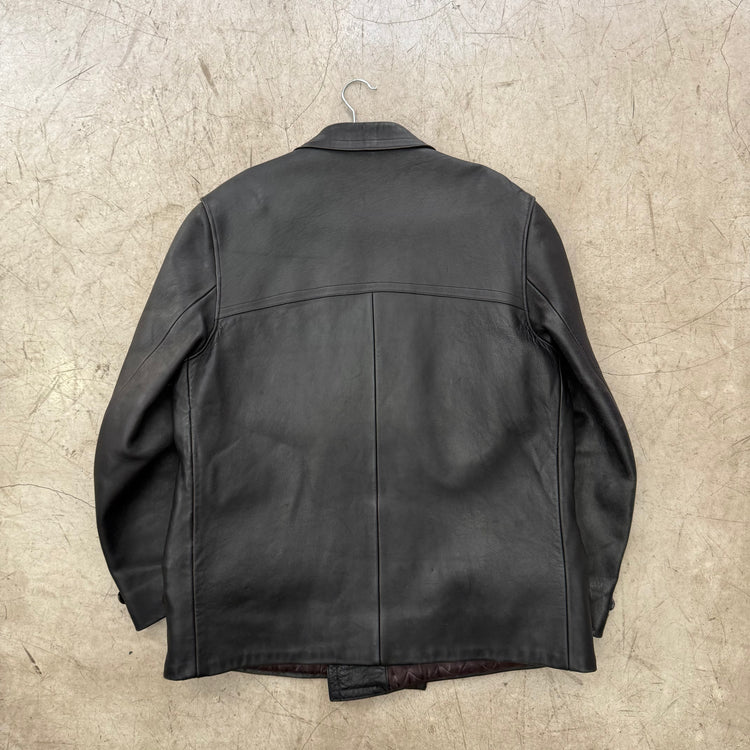 BLAZER PIEL CUERO BLACK 70s