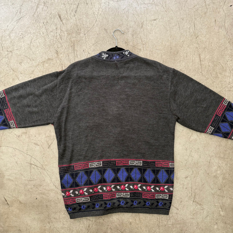 JERSEY CÁRDIGAN GREY MULTICOLOR