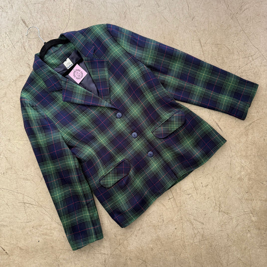 CHAQUETA BLAZER CUADROS GREEN LANA