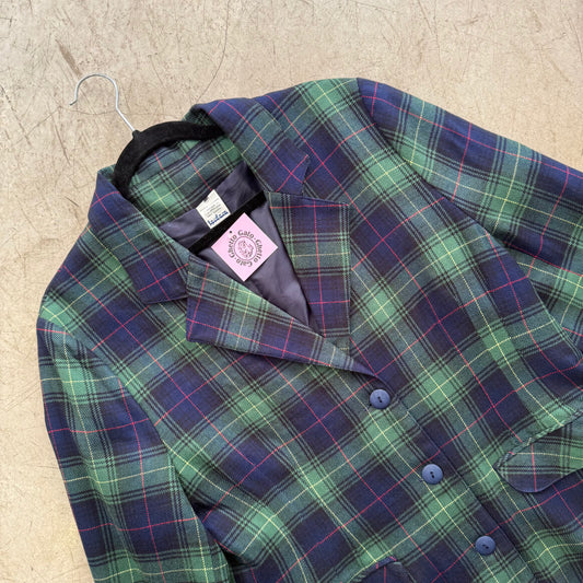 CHAQUETA BLAZER CUADROS GREEN LANA