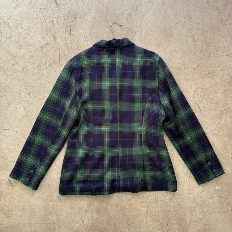 CHAQUETA BLAZER CUADROS GREEN LANA