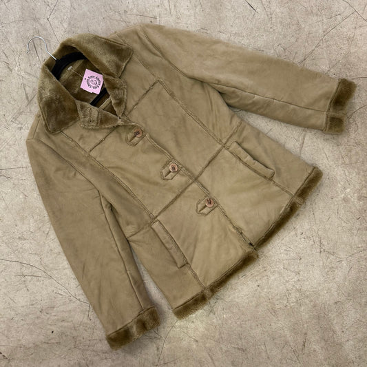 CHAQUETA Y2K PELO BEIGE