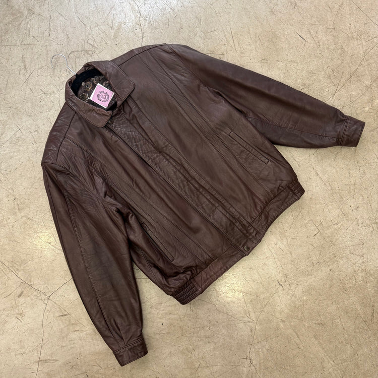 BOMBER PIEL BROWN PAISLEY