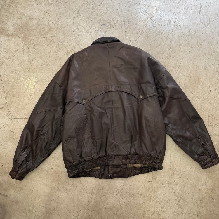 BOMBER PIEL BROWN CANDA