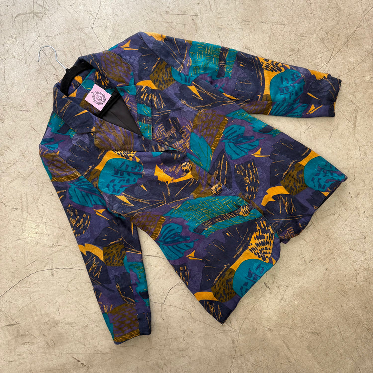 CHAQUETA BLAZER MULTICOLOR PURPLE