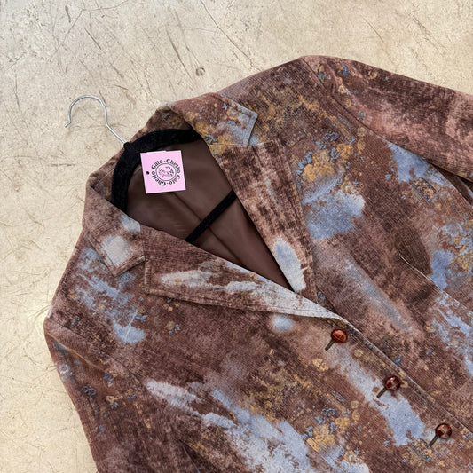 CHAQUETA BLAZER BROWN BLUE PANA ARTEIN