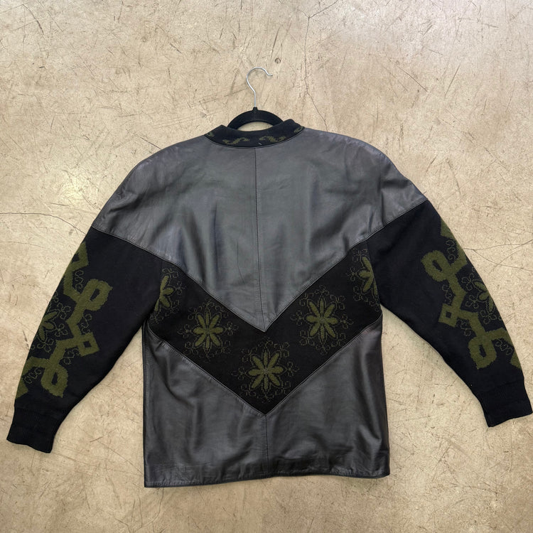 BOMBER PIEL PUNTO NEGRA TORRAS