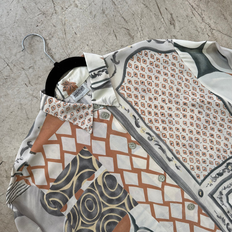 CAMISA BEIGE PRINT VECHY