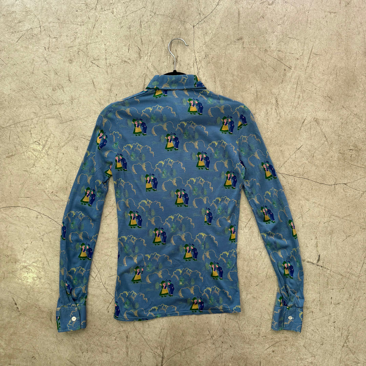 CAMISA BLUE 70s FLORAL