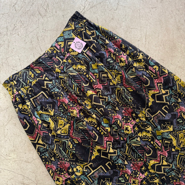 FALDA BLACK PRINT GEOMETRIC