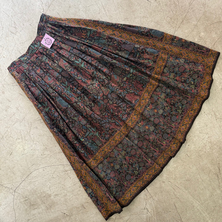 FALDA BROWN PRINT FLORAL