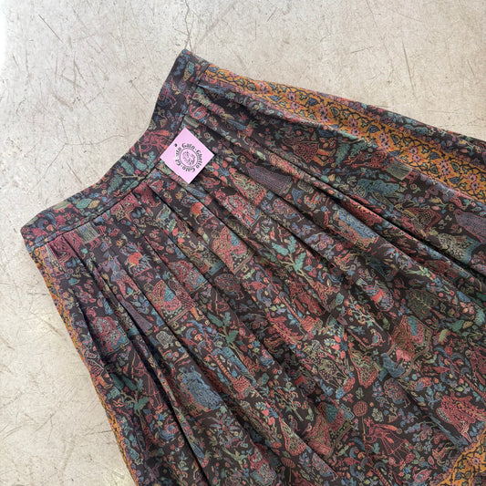 FALDA BROWN PRINT FLORAL